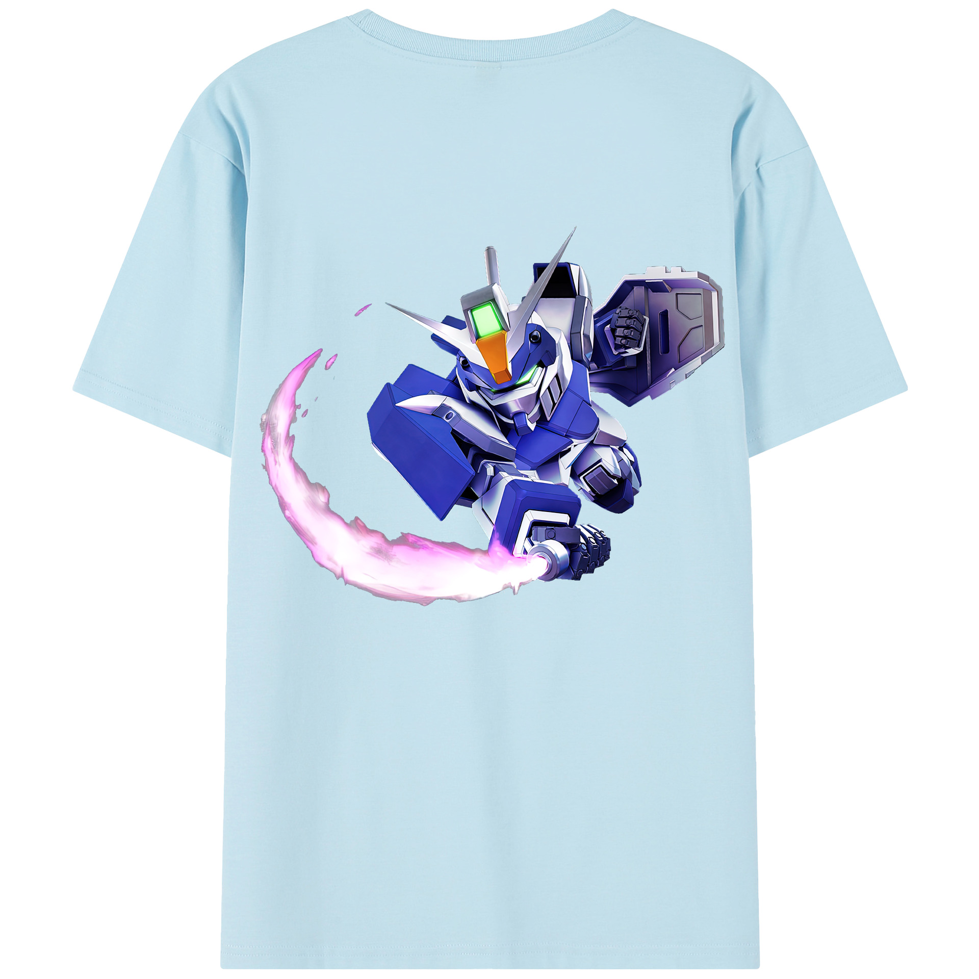 （画像用） 機動戦士ガンダム Mobile Suit Gundam 綿100％半袖Tシャツ（背面プリント）
